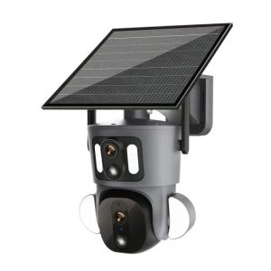 4G Solar PTZ Security Camera (Wireless, 4MP HD, Night Vision, Motion Tracking)