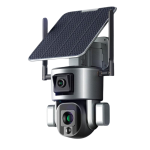 6MP Dual View 4G Solar PTZ Camera (Dual Lens, AI Motion Tracking, Full Color Night Vision)