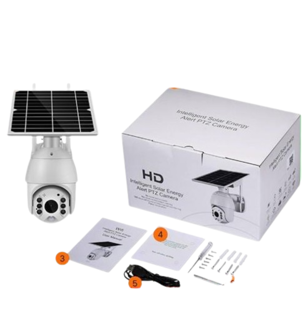 4G Solar PTZ Security Camera (Wireless, 4MP HD, Night Vision, Motion Tracking) - Image 3